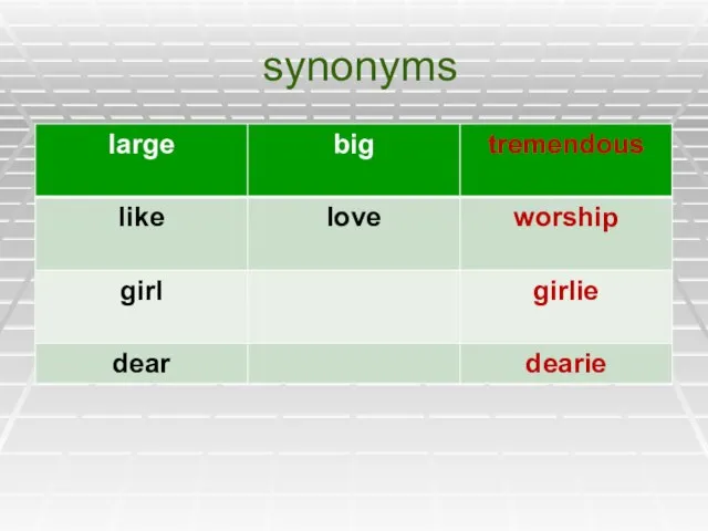 synonyms