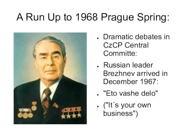 A Run Up to 1968 Prague Spring: Dramatic debates in CzCP Central