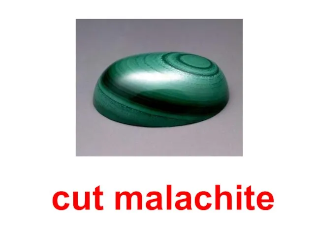 cut malachite