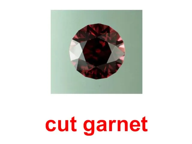 cut garnet