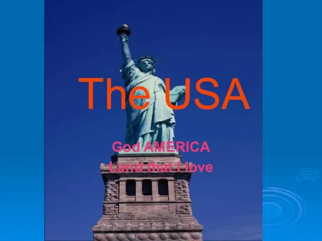 The USA God AMERICA Land that I love