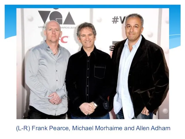 (L-R) Frank Pearce, Michael Morhaime and Allen Adham