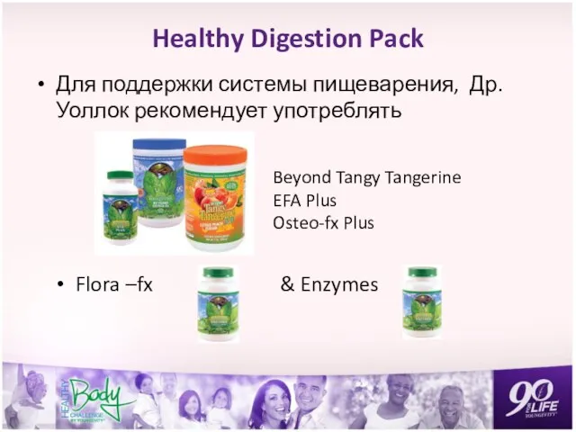 Healthy Digestion Pack Для поддержки системы пищеварения, Др.Уоллок рекомендует употреблять Beyond Tangy