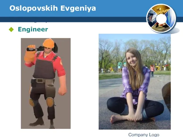 www.thmemgallery.com Company Logo Oslopovskih Evgeniya Engineer