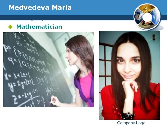 www.thmemgallery.com Company Logo Medvedeva Maria Mathematician