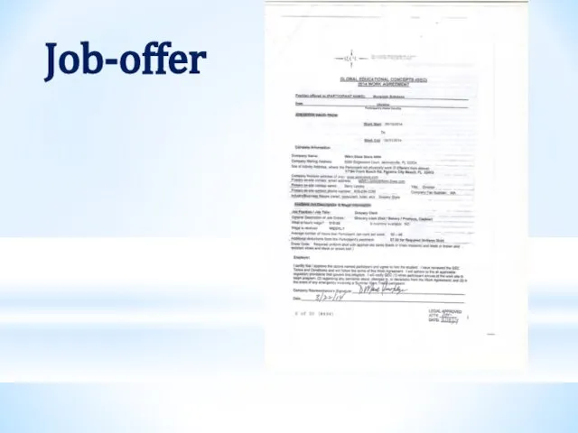 Job-offer