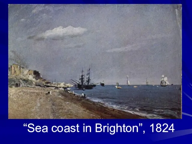 “Sea coast in Brighton”, 1824