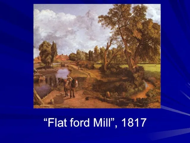 “Flat ford Mill”, 1817