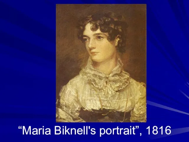 “Maria Biknell's portrait”, 1816