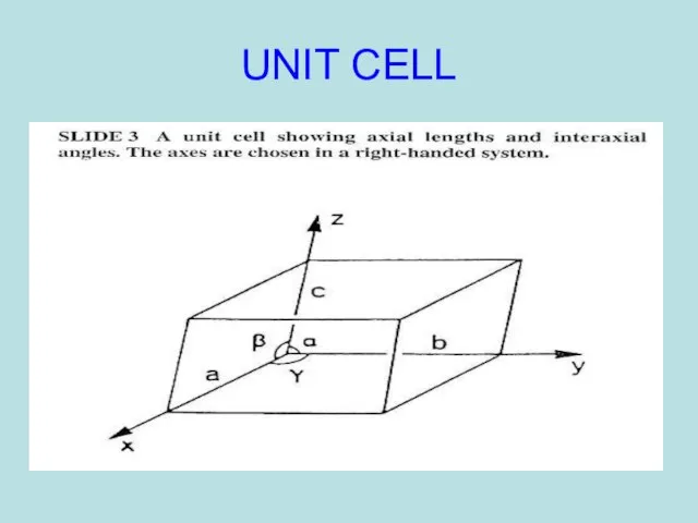 UNIT CELL