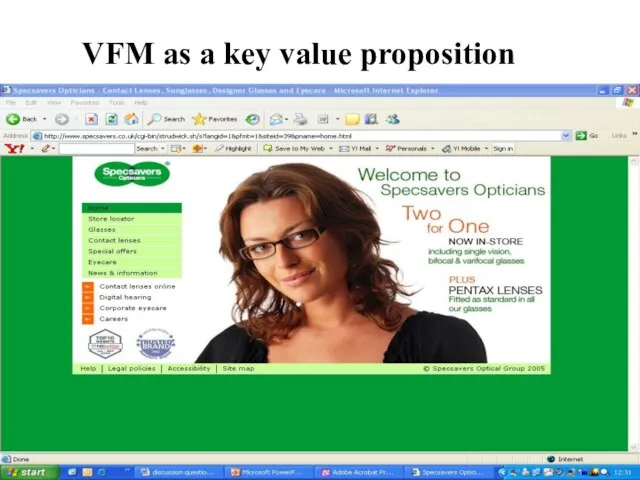 VFM as a key value proposition