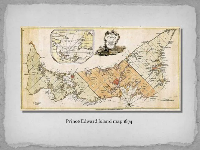 Prince Edward Island map 1874