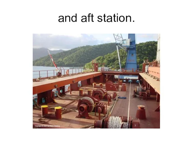 and aft station.