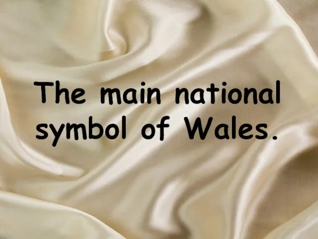 The main national symbol of Wales.