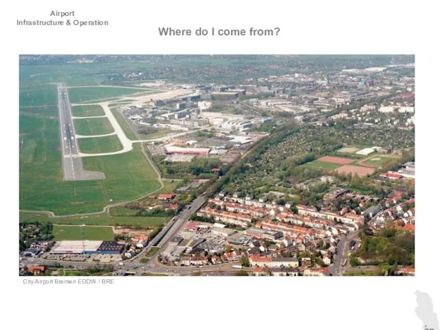Airport Infrastructure & Operation Where do I come from? City Airport Bremen