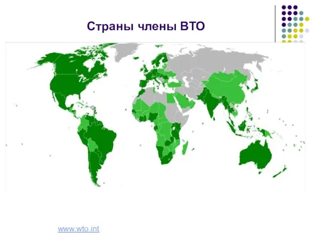 Страны члены ВТО www.wto.int