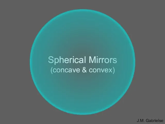 Spherical Mirrors (concave & convex)