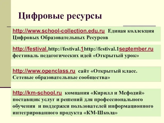 http://km-school.ru компания «Кирилл и Мефодий» поставщик услуг и решений для профессионального обучения
