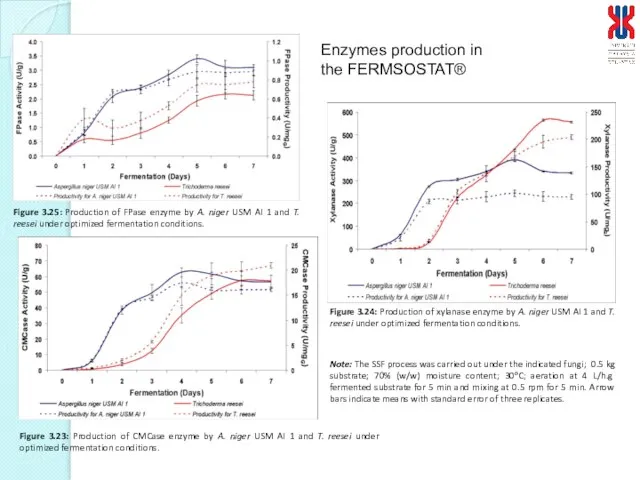 Enzymes production in the FERMSOSTAT®