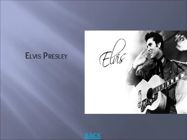 Elvis Presley BACK