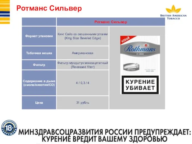 Ротманс Сильвер