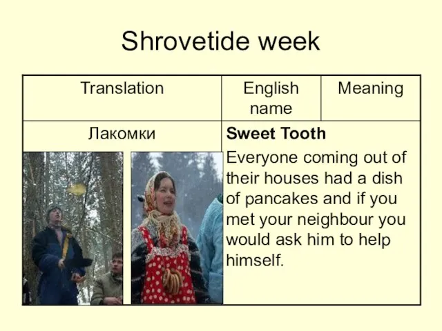Shrovetide week