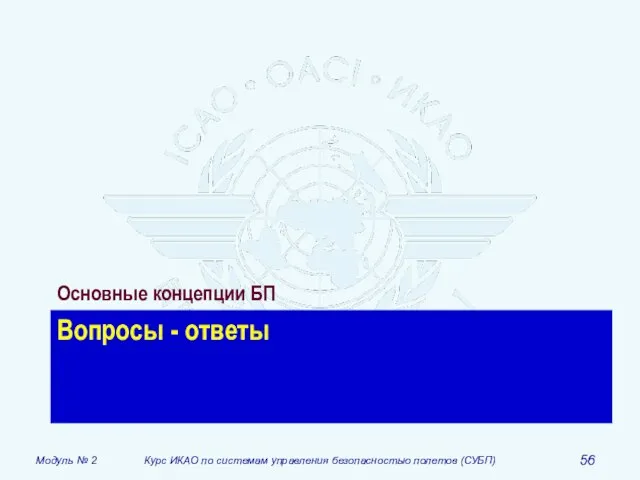 Вопросы - ответы Основные концепции БП