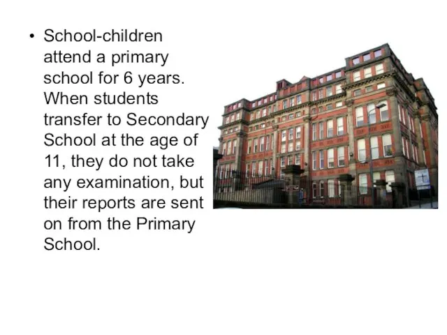 School-children attend a primary school for 6 years. When students transfer to