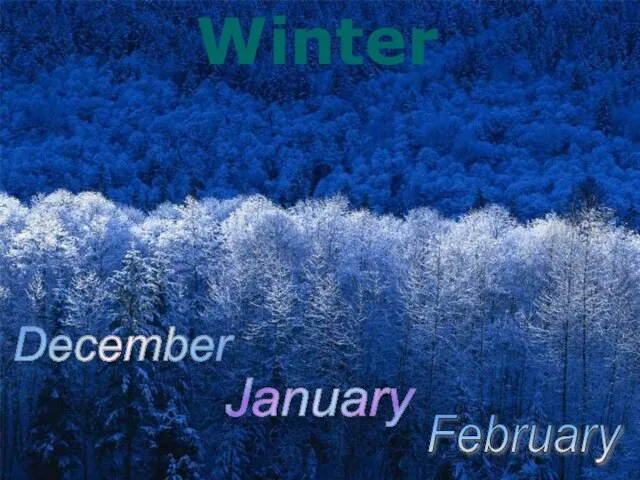 Winter December January February