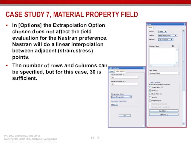 In [Options] the Extrapolation Option chosen does not affect the field evaluation