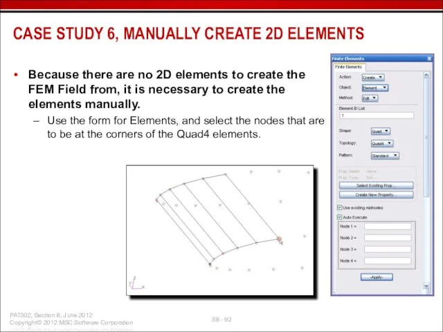 Because there are no 2D elements to create the FEM Field from,