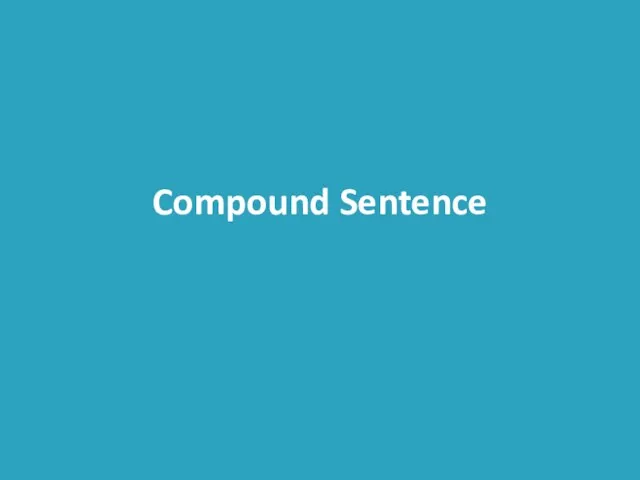 Compound Sentence