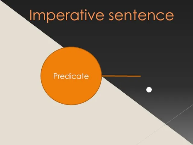 Imperative sentence Predicate .