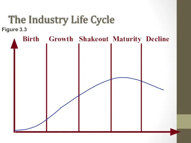 The Industry Life Cycle Figure 3.3 Birth Growth Shakeout Maturity Decline