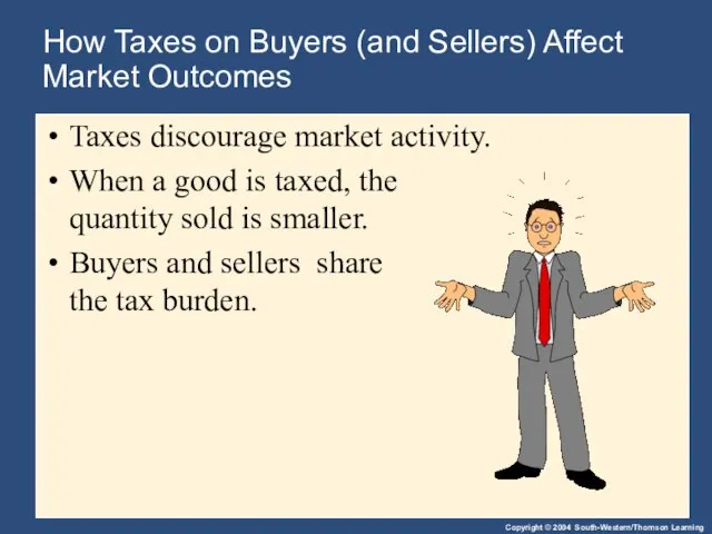 How Taxes on Buyers (and Sellers) Affect Market Outcomes Taxes discourage market