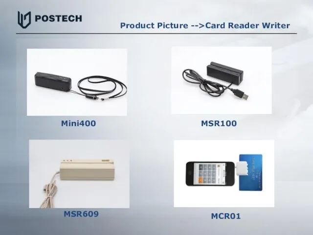 MSR609 MSR605 Product Picture -->Card Reader Writer Mini400 MSR609 MSR100 MCR01