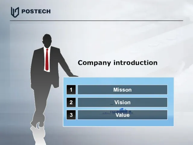 1 2 3 Misson Vision Value Company introduction