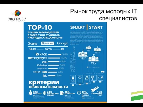 Стартап Академия СКОЛКОВО Рынок труда молодых IT специалистов