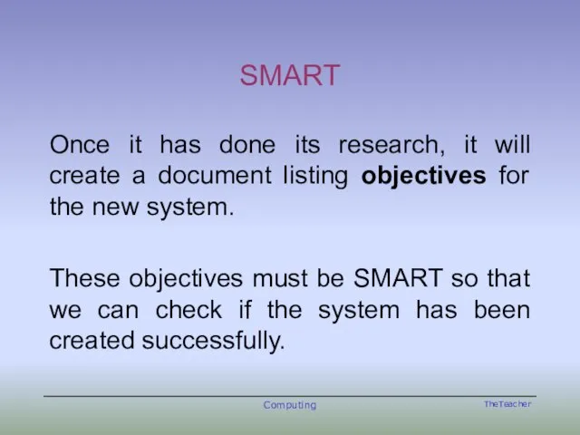 SMART Once it has done its research, it will create a document
