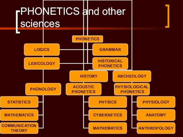 PHONETICS and other sciences