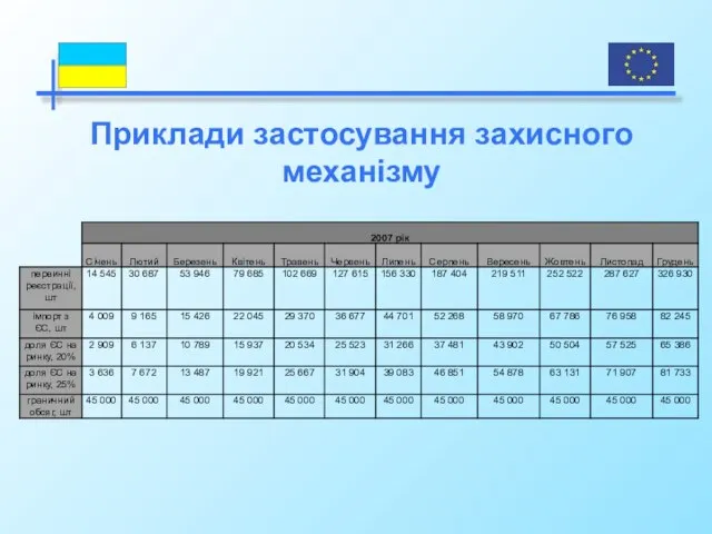 Приклади застосування захисного механізму