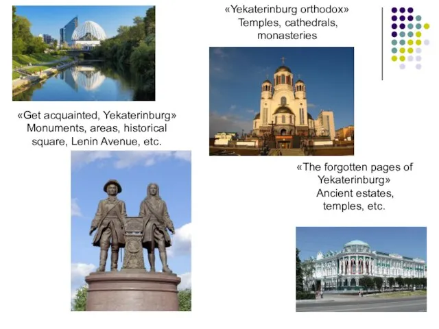 «Get acquainted, Yekaterinburg» Monuments, areas, historical square, Lenin Avenue, etc. «The forgotten