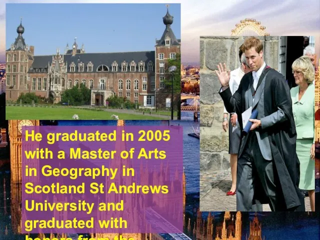 He graduated in 2005 with a Master of Arts in Geography in