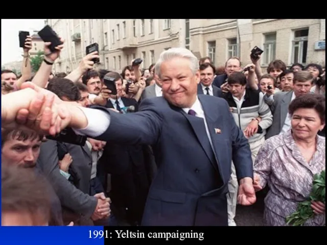 1991: Yeltsin campaigning