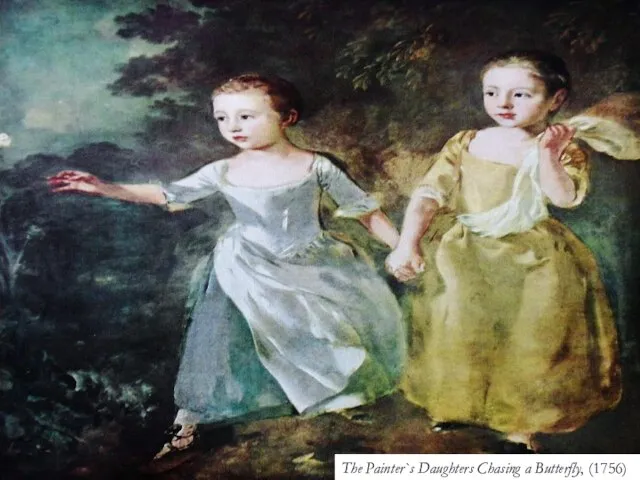 The Painter`s Daughters Chasing a Butterfly, (1756) The Painter`s Daughters Chasing a Butterfly, (1756)