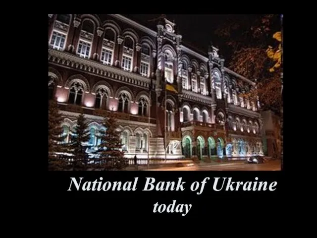 National Bank of Ukraine today