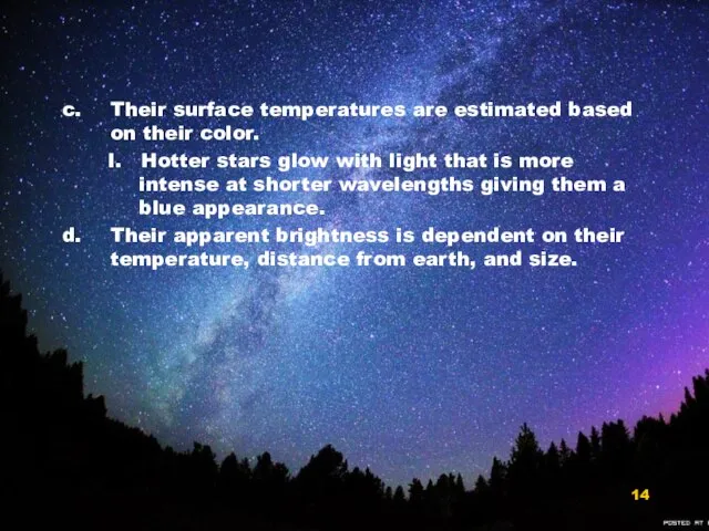 Their surface temperatures are estimated based on their color. I. Hotter stars