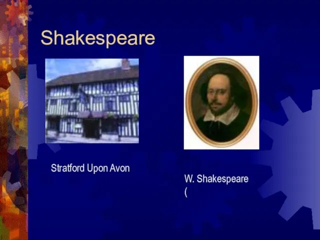 Shakespeare Stratford Upon Avon W. Shakespeare (