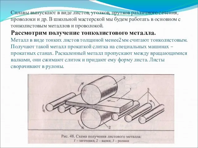 Сплавы выпускают в виде листов, уголков, прутков различного сечения, проволоки и др.