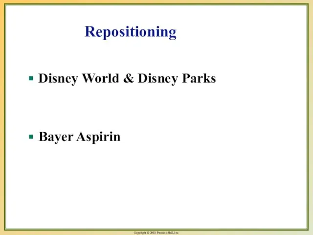 Disney World & Disney Parks Bayer Aspirin Repositioning